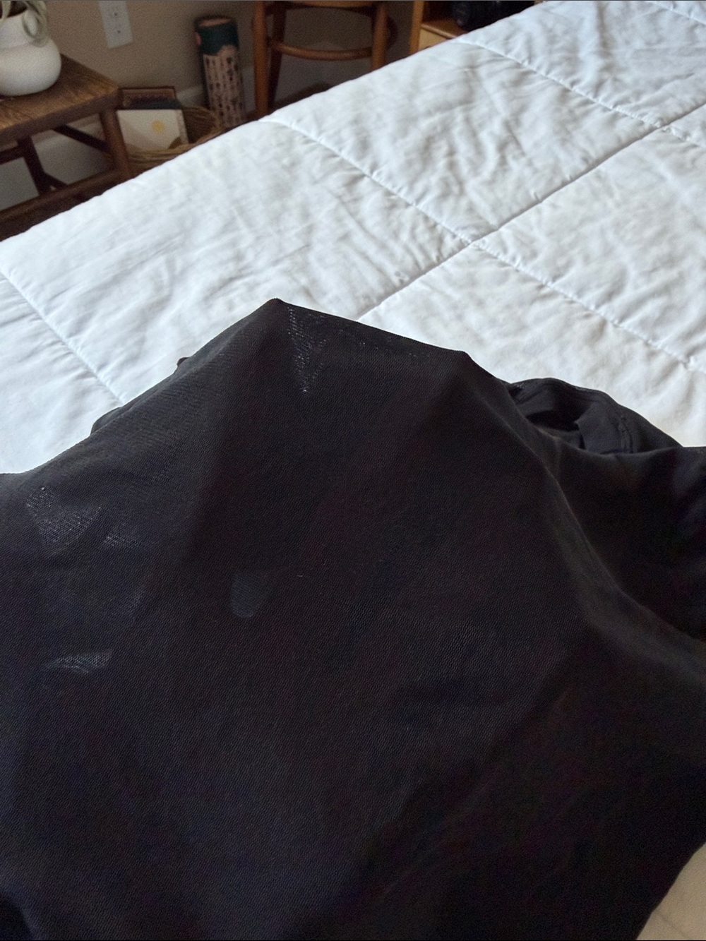 SKIMS Classic Black Short Sleeve Crewneck Top - Picture 2 of 2